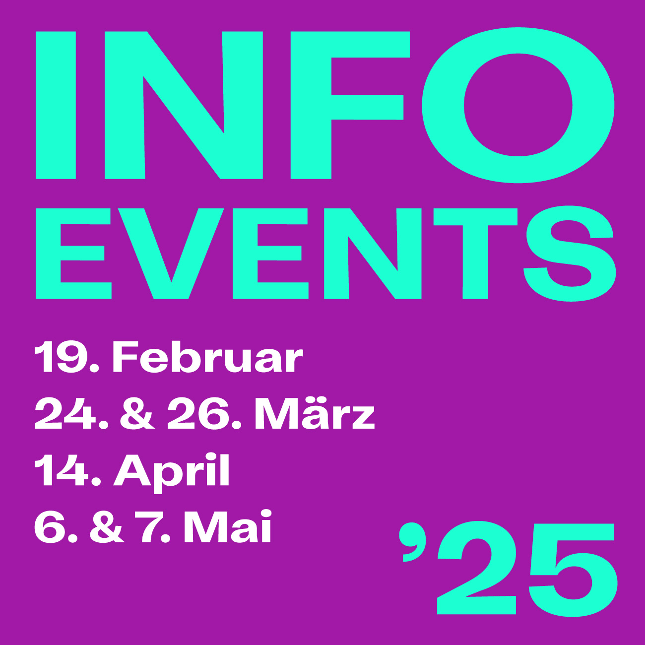 InfoEvents 2025 STF Schweizerische Textilfachschule